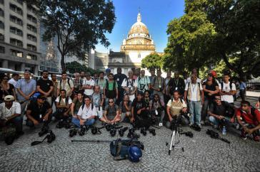 Trauer und Protest gegen Gewalt: Kollegen des Kameramanns Santiago Andrade in Rio de Janeiro