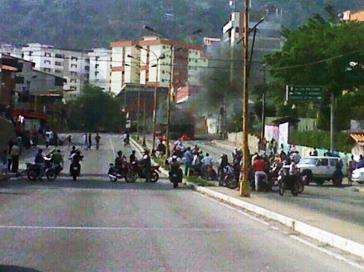 Straßenblockade in Mérida