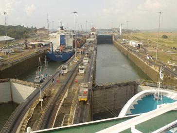 Blick auf den Panama-Kanal