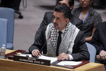 Sacha Llorenti vor dem UN-Sicherheitsrat