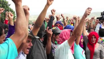 Proteste von kolumbianischen Bauern im Bundesstaat Catatumbo, Juli 2013