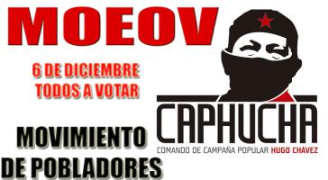 Wahlplakat der zu Caphucha gehörenden Hausbesetzerbewegung MOEOV