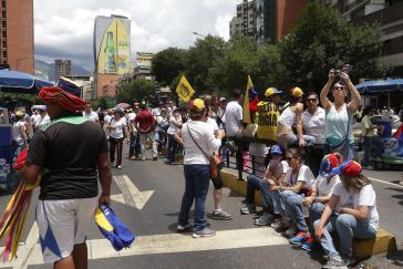 Kundgebung für López in Chacao am 19. September