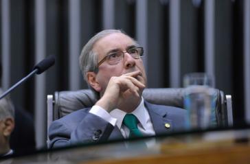 Eduardo Cunha bei der Sitzung der Abgeordnetenkammer am 20. August