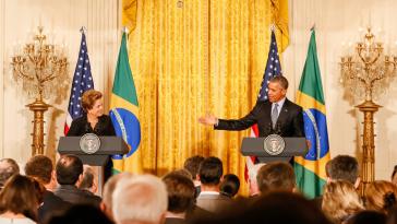 "Krise überwunden" - Dilma Rousseff und Barack Obama am vergangenen Dienstag in Washington