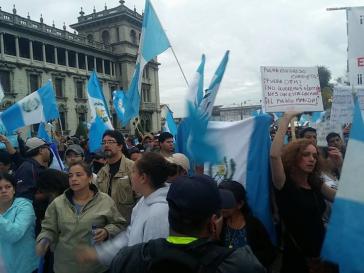 Kundgebung am Samstag in Guatemala-Stadt