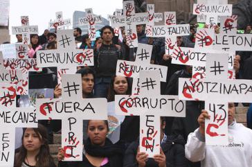 Für die Demonstranten sind die Aussagen von Rodríguez und die Darstellungen der Regierung unglaubwürdig