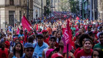 Die "Bewegung der Arbeiter ohne Wohnung" demonstrierte am Mittwoch landesweit gegen soziale Kürzungen
