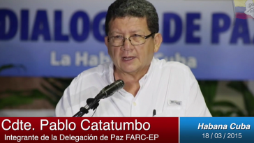 Pablo Catatumbo, einer der Sprecher der Friedensdelegation der FARC