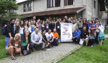 Medienaktivisten beim Treffen in São Paulo