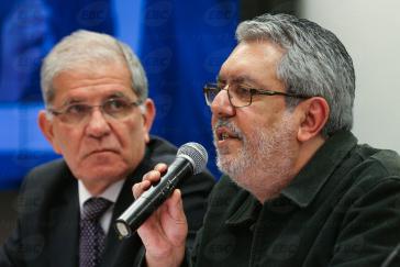 Ricardo Melo (rechts), Präsident der EBC, stellte sich in einer Anhörung im Abgeordnetenhaus gegen die Schließung von TV Brasil