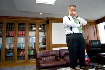 Verwaltungsoberstaatsanwalt und erzkonservativer Freund des Ex-Präsidenten Álvaro Uribe Verwaltungsoberstaatsanwalt und erzkonservativer Freund des Ex-Präsidenten Álvaro Uribe
