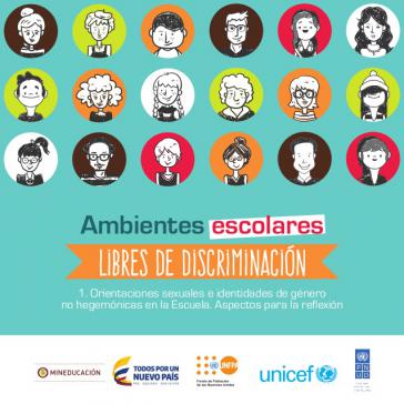 Titelblatt des Leitfadens "Ambientes Escolares Libres de Discriminación"