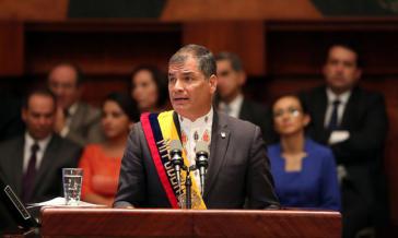 Staatschef Rafael Correa zieht nach neun Jahren Präsidentschaft Bilanz