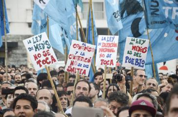 Proteste gegen Maßnahmen der Regierung von Präsident Macri