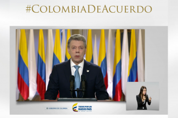 Präsident Santos verkündet das zweite Abkommen