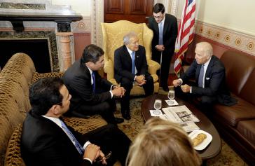Präsidenten Mittelamerikas im Gespräch mit US-Vizepräsident Biden