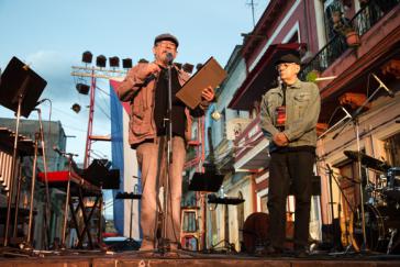 Silvio Rodríguez bei einem Konzert in Havanna