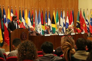 Vertreter der lateinamerikanischen Staaten und der FAO in Santiago de Chile.