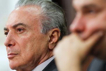 Weiter im Visier der Justiz: De-facto-Präsident Temer in Brasilien