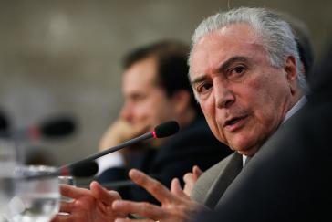 Im Auf und Ab: De-facto-Präsident von Brasilien, Michel Temer