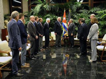 Raúl Castro empfing die Delegation des US-Kongresses am Dienstag