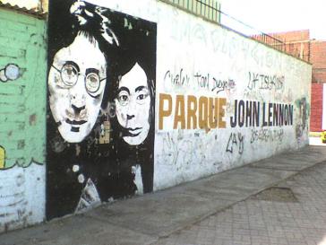Wandbild im John-Lennon-Park in Havanna