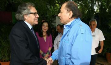 OAS-Generalsekretär Luis Almagro und Nicaraguas Präsident Daniel Ortega