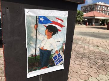 Plakat der Boykott-Kampagne gegen die Volksbefragung in Puerto Rico