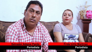 Salvador Adame Pardo und Frida Urtiz Martínez sprachen am 4. April 2017 in einem Interview mit "El Regional" über die Verfolgung von Journalisten in Michoacán (Screenshot)