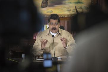 Im Visier der Opposition und der USA: Venezuelas Präsident Nicolás Maduro