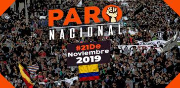 Mobilisierung zum Streik am 21. November 2019 in Kolumbien