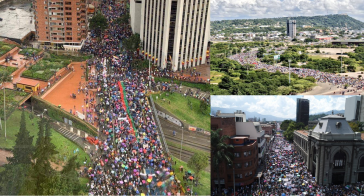 Massenproteste am ersten Streik-Tag in Bogotá, Medellín und Cartagena