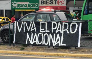 Landesweit protestieren Gewerkschaften und soziale Organisationen in Ecuador gegen die Regierung Moreno