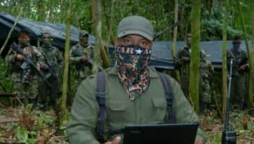 Screenshot aus dem Video der Frente Fuerza Unida del Pacífico (FUP) vom 5. Juni 2019