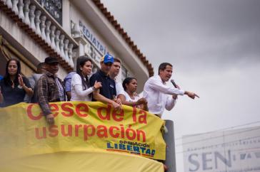 In dem geleakten Audio stellt Pompeo die Führungsposition von Guaidó in Frage und nennt sie "schwach"