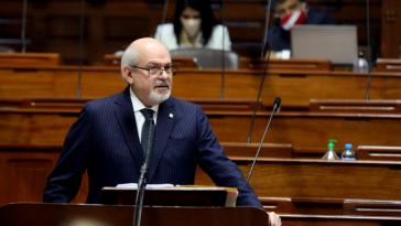 Ex-Premierminister Pedro Cateriano war am Montag vom Parlament das Misstrauen ausgesprochen worden