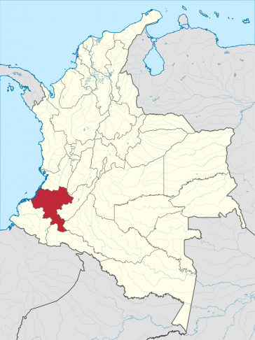 Das Departamento Cauca im Südwesten Kolumbiens
