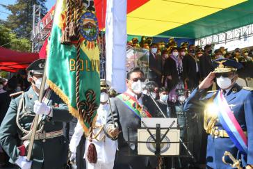 Boliviens Präsident, Luis Arce, rief bei einer Rede das Militär zur Einheit und dem Beginn eines neuen Zyklus auf
