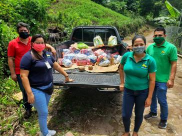 Selbsorganisierte Hilfe in Corona-Zeiten: Das CCR organisiert auch die Verteilung von Lebensmitteln in den Gemeinden