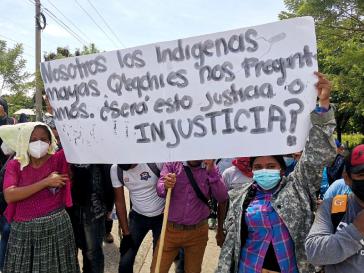 Gemeinden wehren sich gegen die Nickelmine: "Wir indigene Maya Q’eqchies fragen uns: Ist das Gerechtigkeit oder Ungerechtigkeit?"