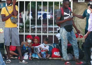 Tausende Migranten, vor allem aus Haiti, warten in Tapachula teils monatelang auf die Klärung ihres Migrationsstatus' (Screenshot)