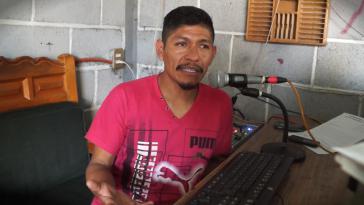 Samir Flores bei Radio Comunitaria Amiltzinko. Der Umweltschützer wurde 2019 erschossen
