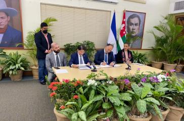 Abkommen über Partnerschaft der Städte Suchum und Managua
