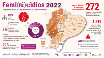 Femi(ni)zide 2022: In Ecuador vom 1. Januar bis zum 15. November