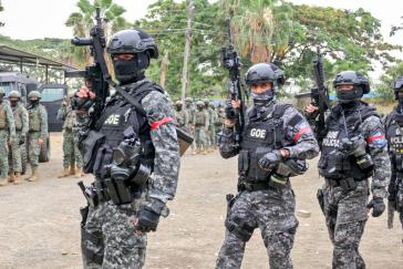 Großeinsatz von Polizei und Militär im Gefängnis Litoral in Guayaquil