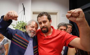 Lula da Silva (PT) stößt bei Wahlallianz mit Neoliberalen den Verbündeten Guilherme Boulos (re) (MTST/PSOL) vor den Kopf