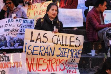 "Die Straßen werden immer uns gehören": Trotz massiver Repression protestieren die Menschen in Peru weiter, wie hier in Ayacucho