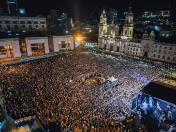 Vor der Veranstaltung in Bogotá hatten Petro und Márquez mehr als 130 Kundgebungen auf überfüllten Plätzen abgehalten