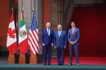 Biden, López Obrador und Trudeau am Montag in Mexiko-Stadt